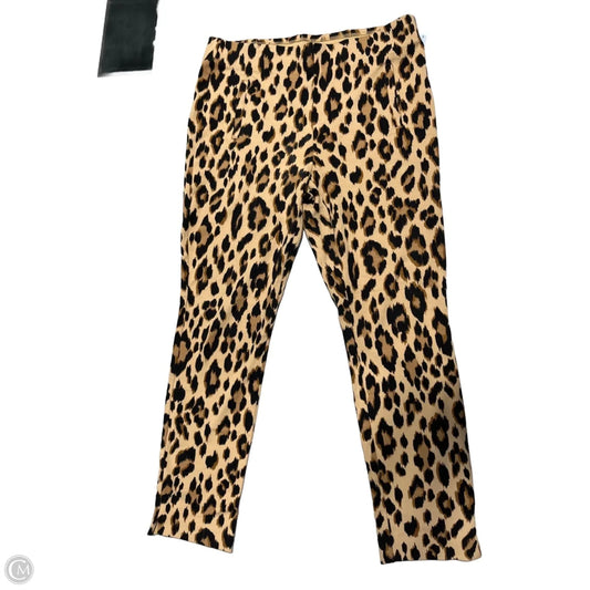 Pants Leggings By Chicos In Animal Print, Size: 8