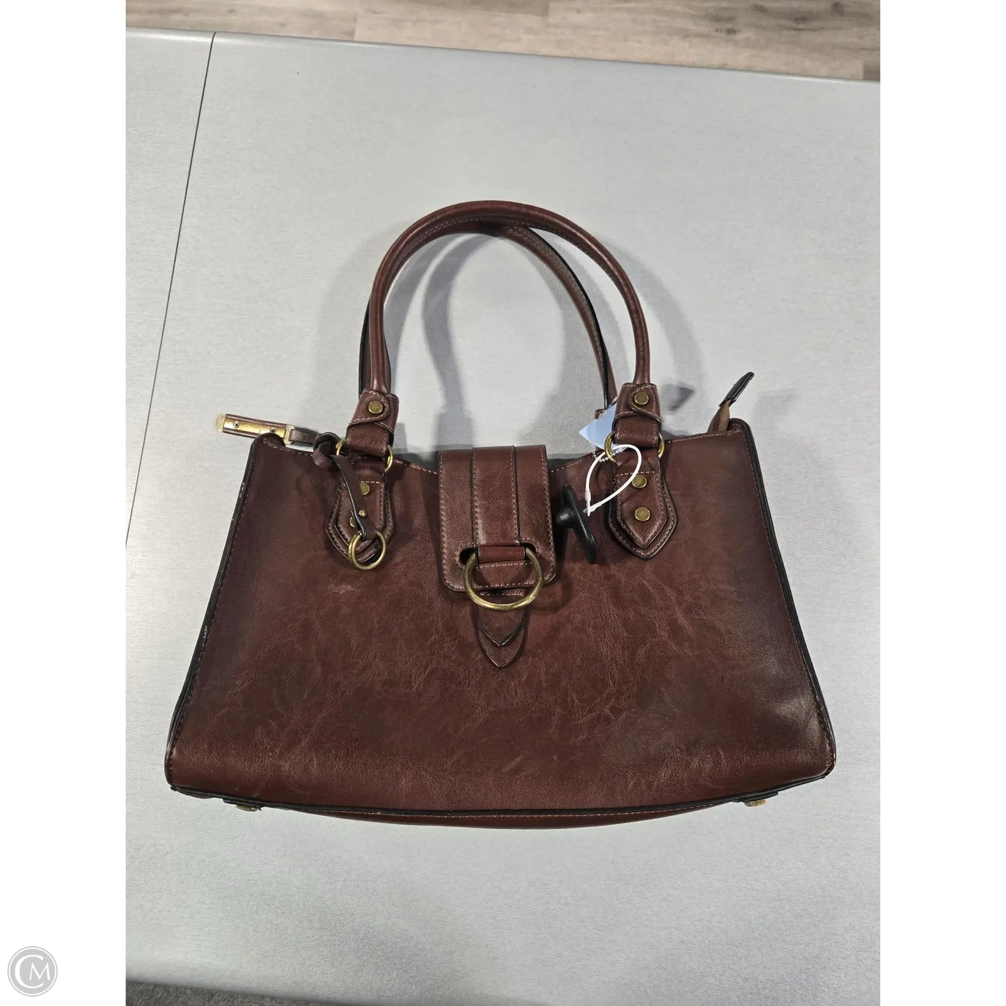 Crossbody Leather By Simply Noelle, Size: Medium