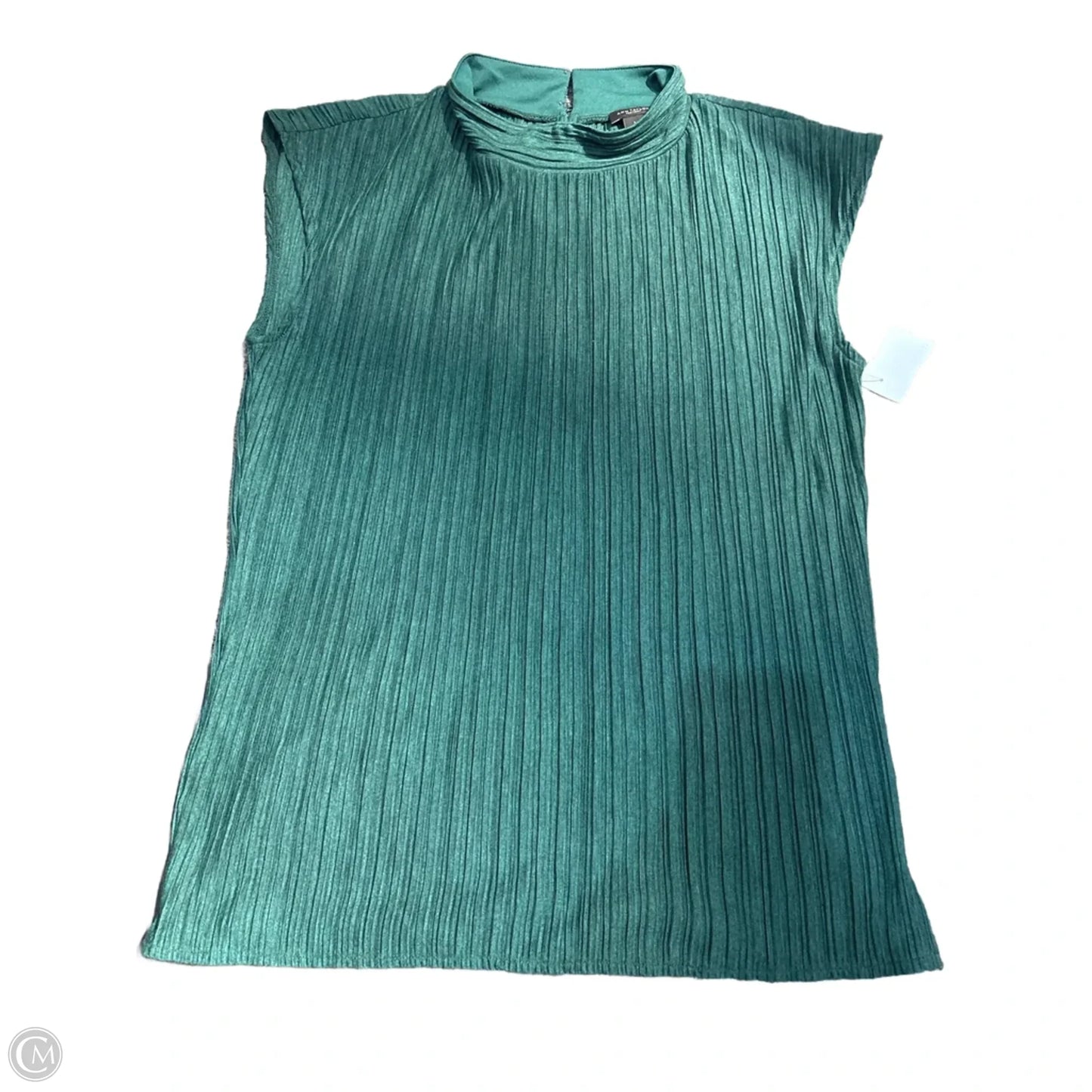Top Sleeveless By Ann Taylor In Green, Size: L