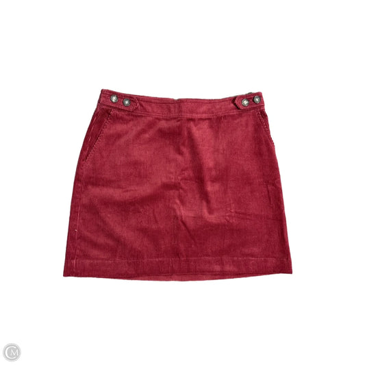 Skirt Mini & Short By Loft In Maroon, Size: 12