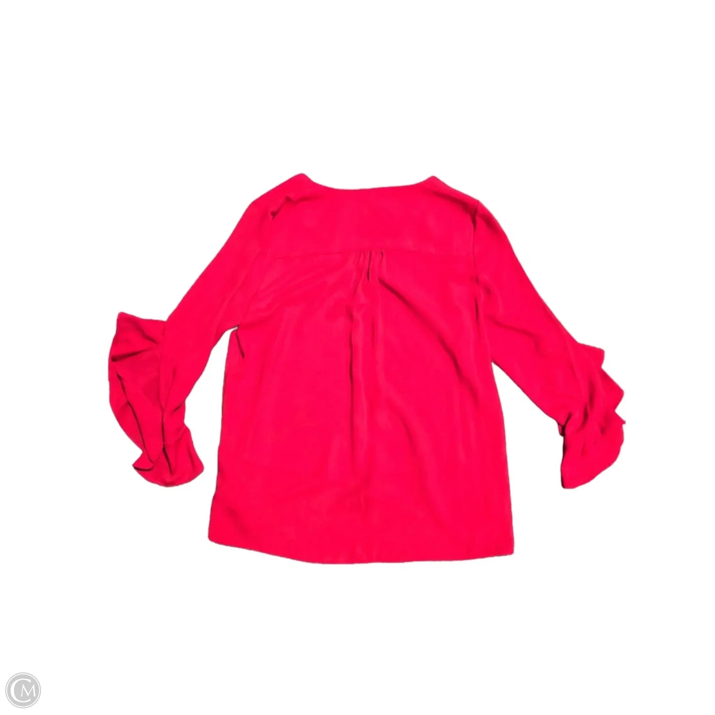 Top Long Sleeve By Vince Camuto In Red, Size: L