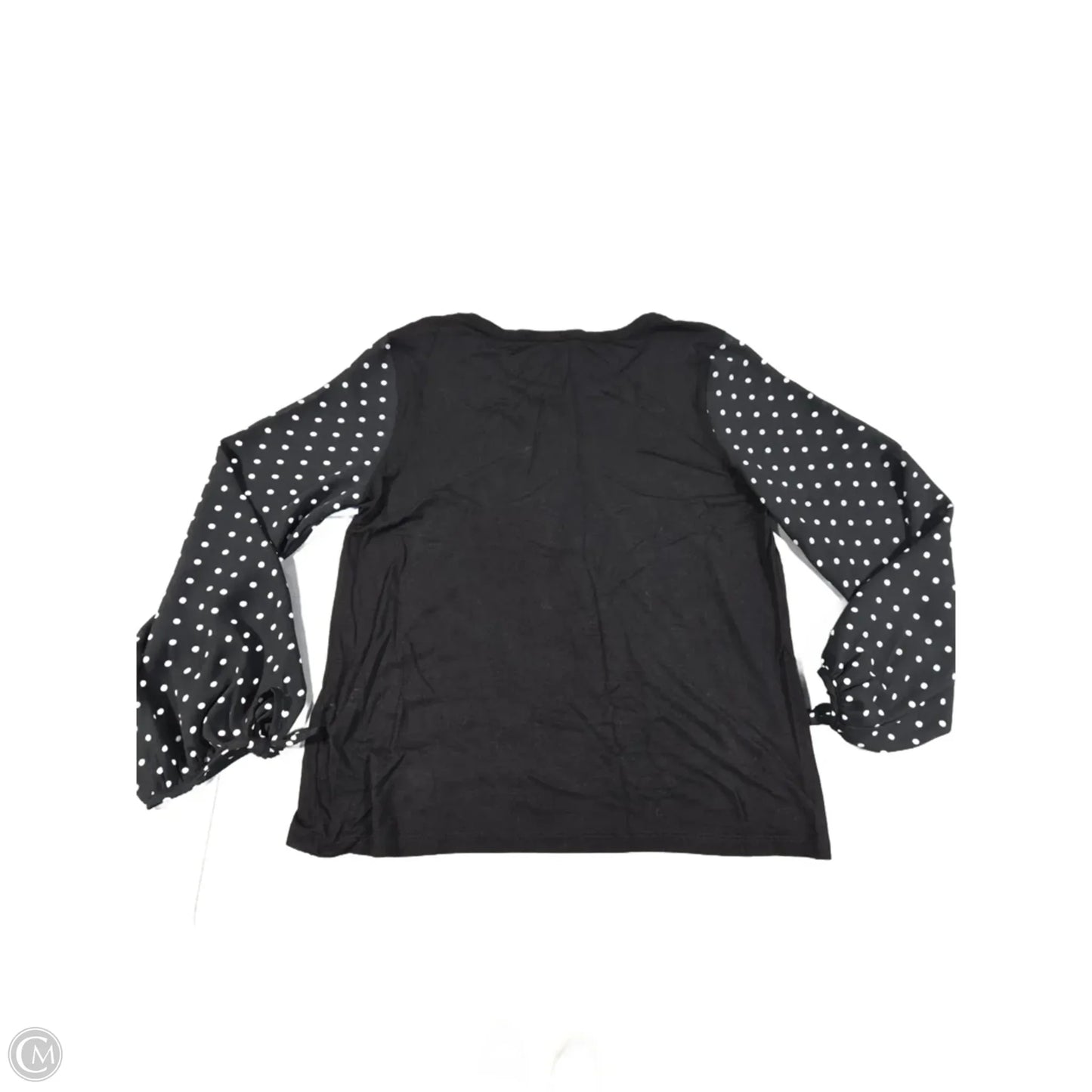 Top Long Sleeve By Kim & Cami In Black, Size: S