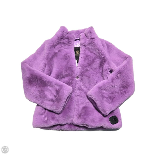Coat Faux Fur & Sherpa By Cma In Purple, Size: Xs