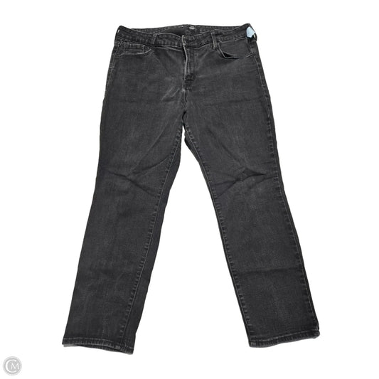 Jeans Skinny By Old Navy In Black Denim, Size: 16