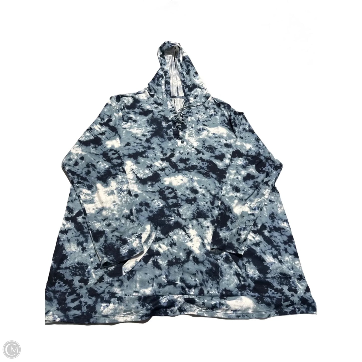 Top Long Sleeve By Rbx In Tie Dye Print, Size: 2x