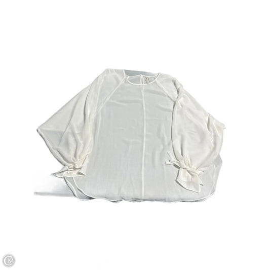 Top Long Sleeve By Worthington In White, Size: 1x