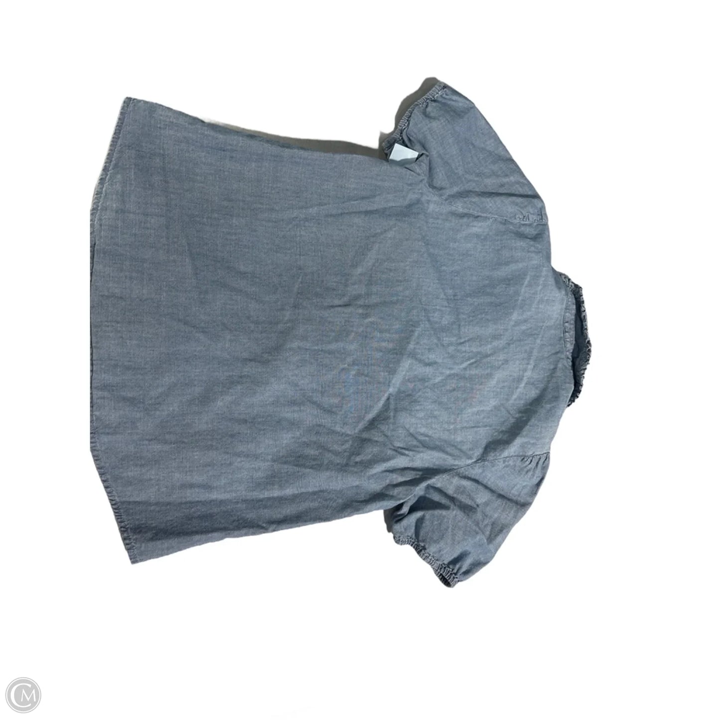 Top Short Sleeve Basic By J. Crew In Blue Denim, Size: S