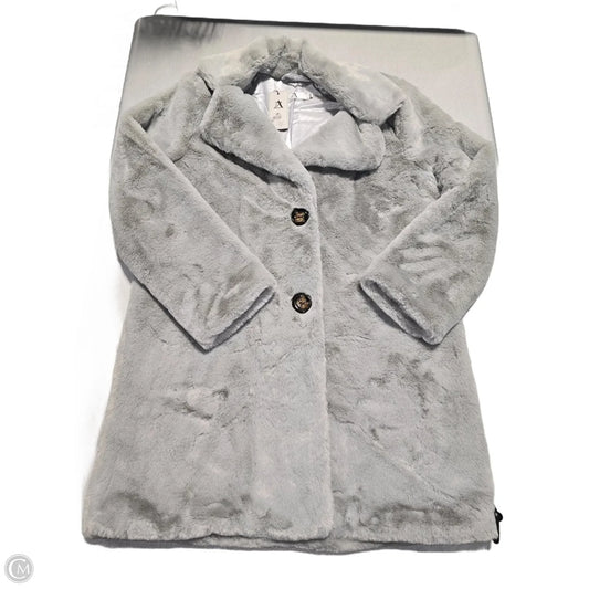 Jacket Faux Fur & Sherpa By Cmc In Grey, Size: M