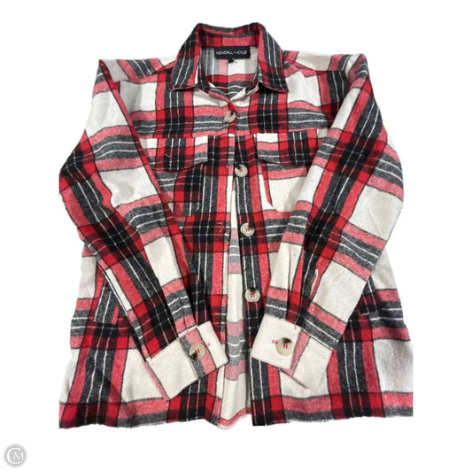 Top Long Sleeve Basic By Cmf In Plaid Pattern, Size: S