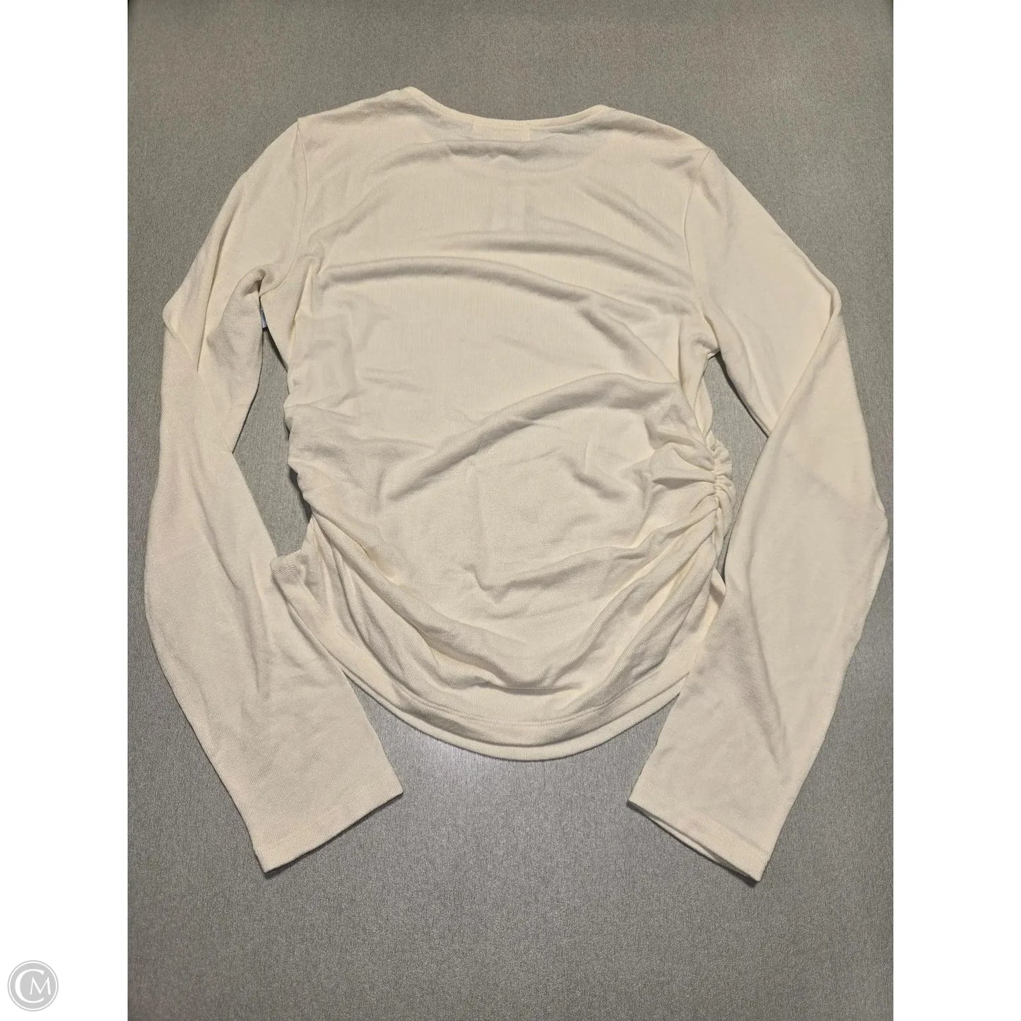 Top Long Sleeve By Banana Republic In Cream, Size: M
