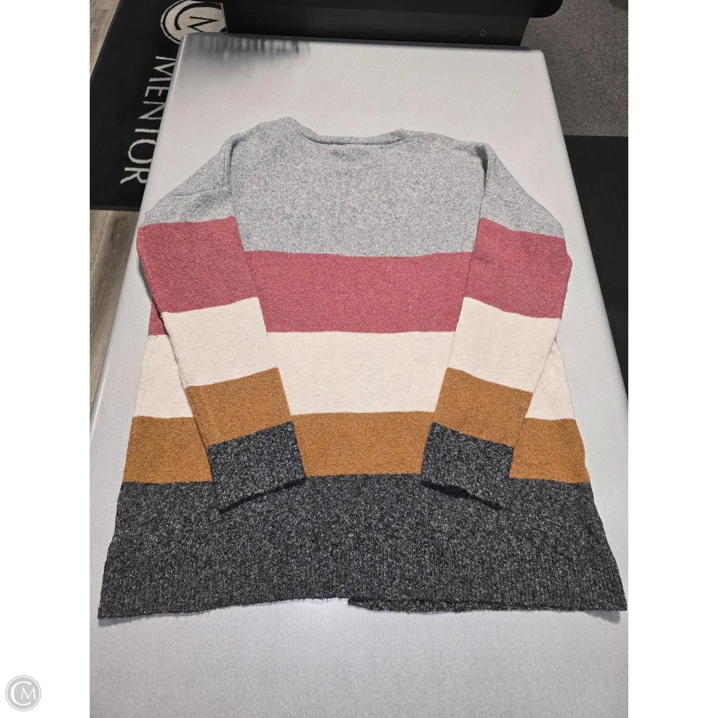 Cardigan By Cme In Grey & Pink, Size: Xl