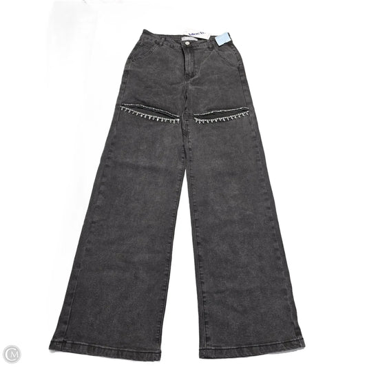 Jeans Wide Leg By Blue B In Black Denim, Size: 4