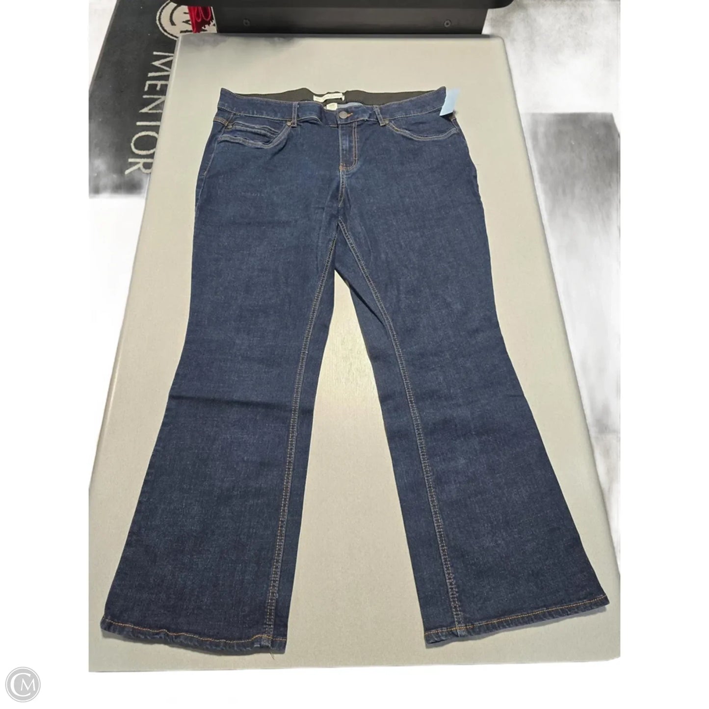 Jeans Flared By C Est. 1946 In Blue Denim, Size: 18