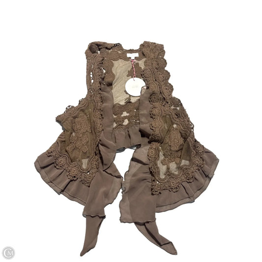 Vest Other By Umgee In Brown, Size: M