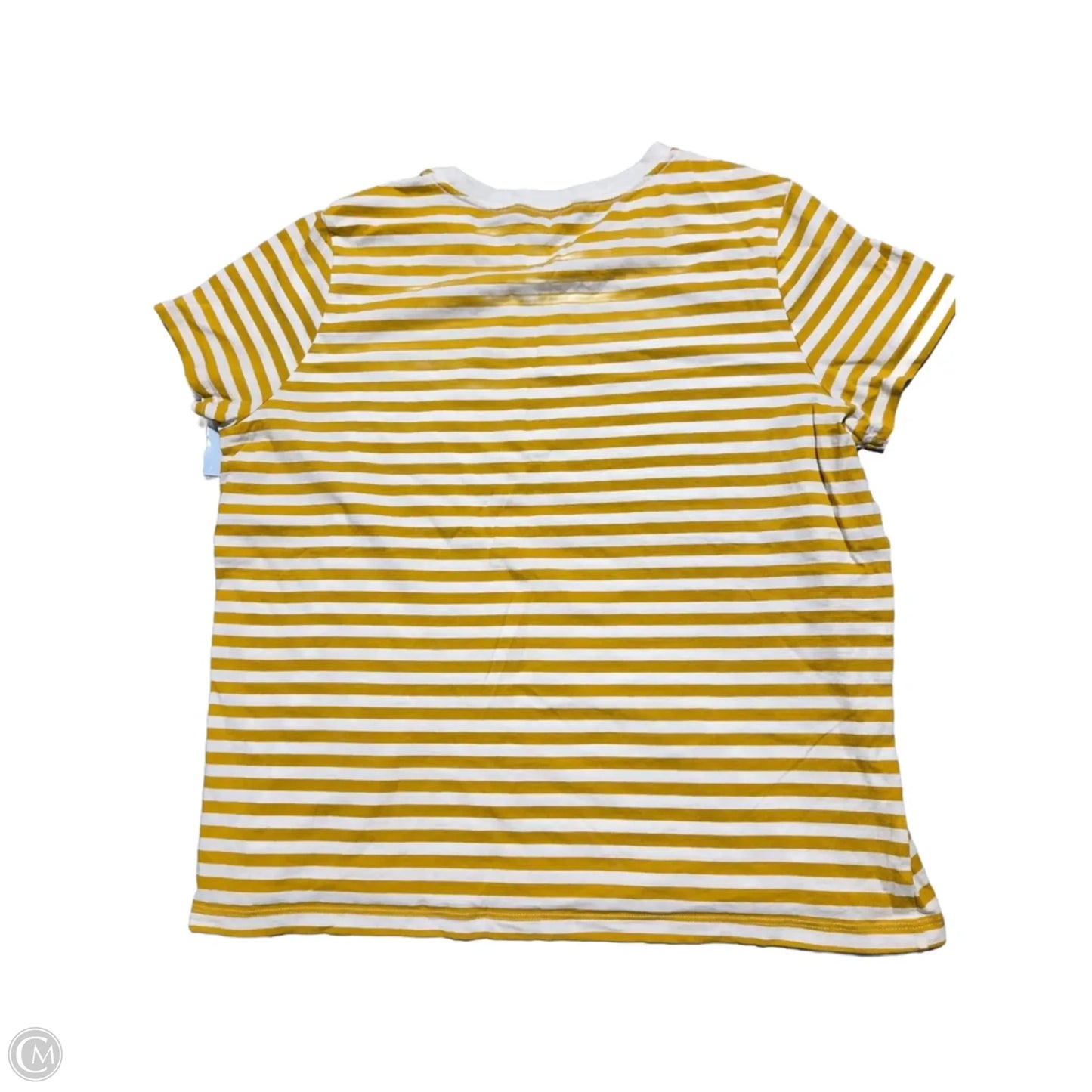 Top Short Sleeve Basic By F&f In Striped Pattern, Size: Xl