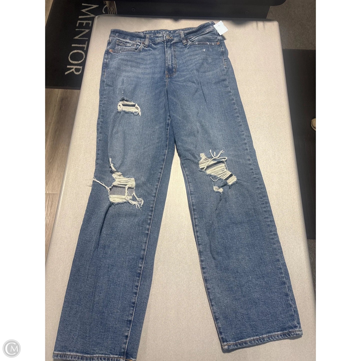 Jeans Straight By Old Navy In Blue Denim, Size: 12l