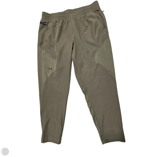 Athletic Pants By Under Armour In Green, Size: L