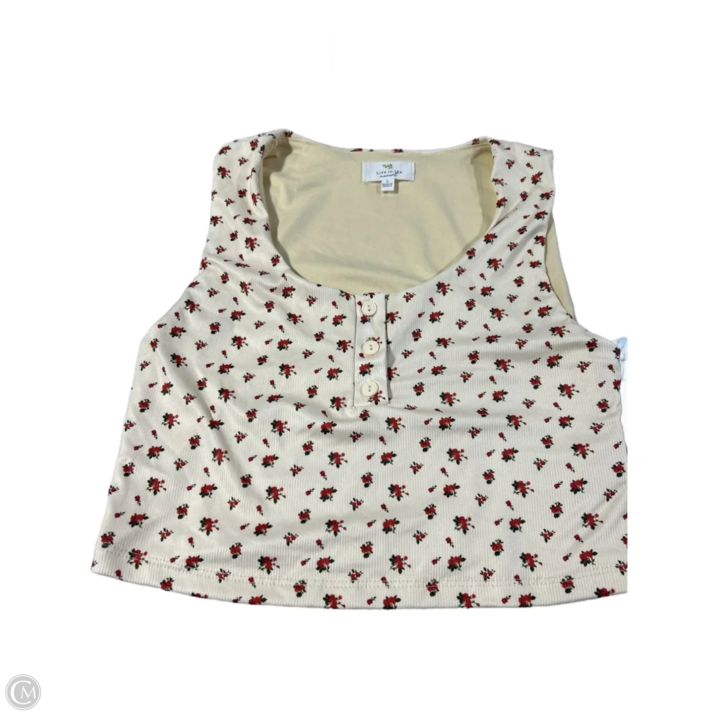 Tank Top By Live In The Moment In Floral Print, Size: L