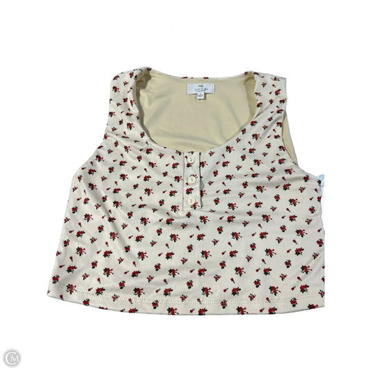 Tank Top By Live In The Moment In Floral Print, Size: L