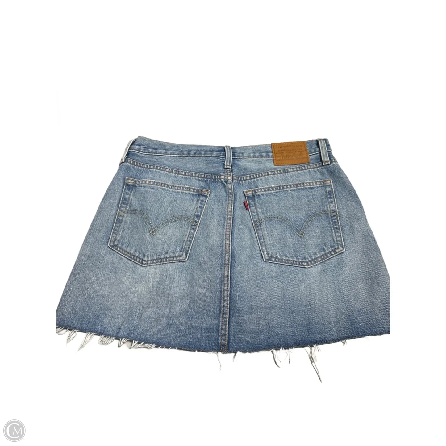 Skirt Mini & Short By Levis In Blue Denim, Size: 8