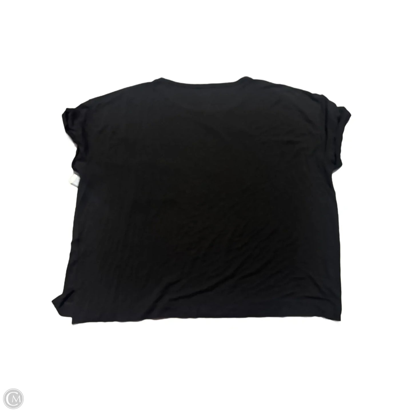 Top Short Sleeve By American Eagle In Black, Size: L