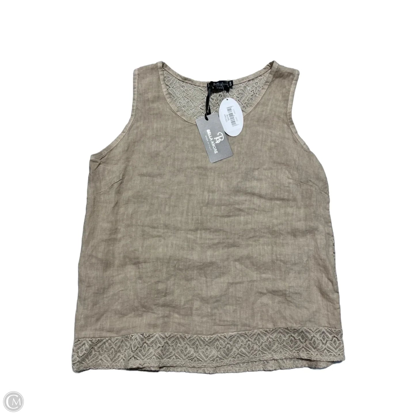 Tank Top By Cme In Tan, Size: M
