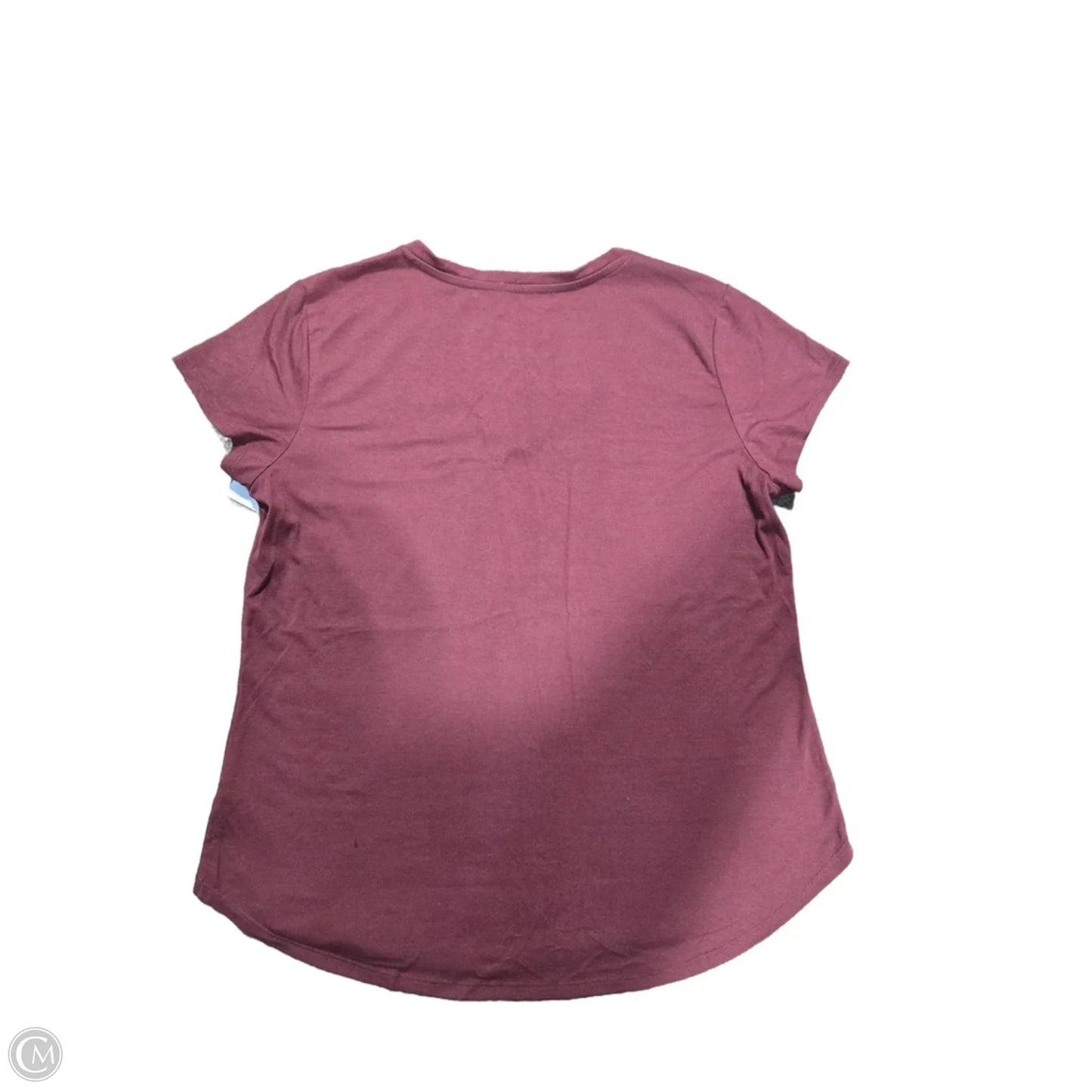 Top Short Sleeve Basic By Apt 9 In Maroon, Size: Xl