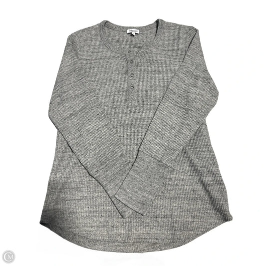 Top Long Sleeve Basic By Splendid In Grey, Size: M