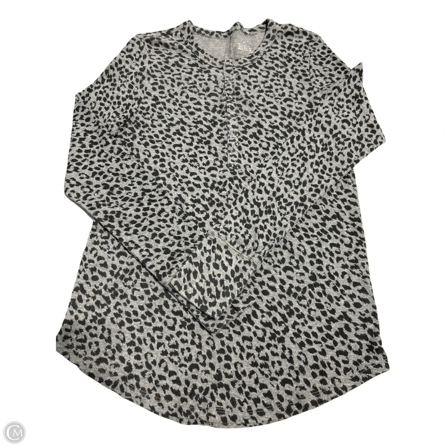 Top Long Sleeve By Aerie In Animal Print, Size: M