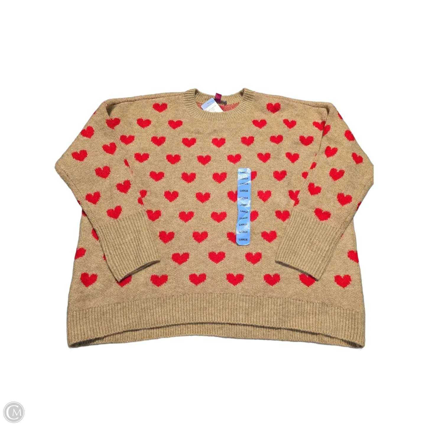 Sweater By Vince Camuto In Tan, Size: L