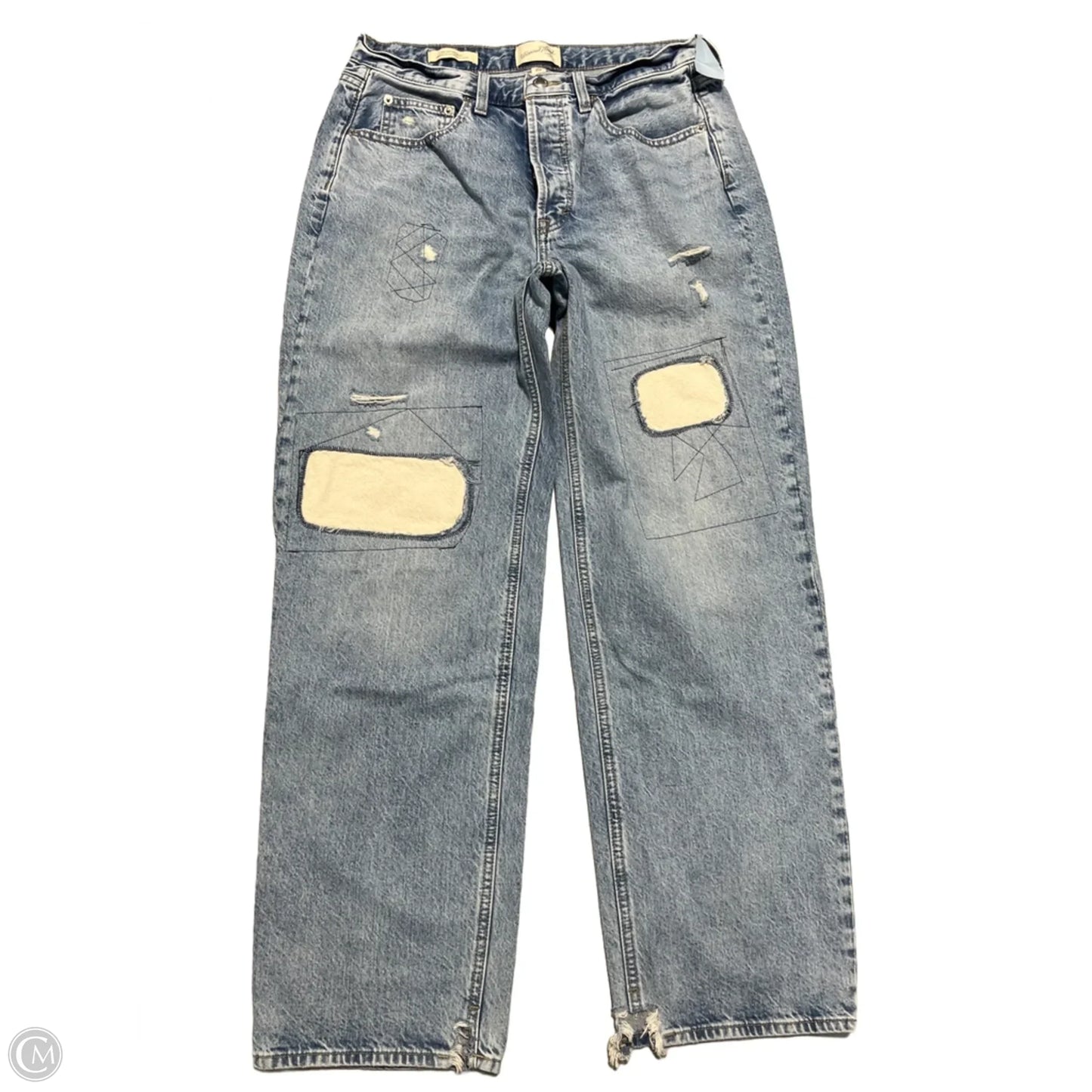 Jeans Wide Leg By Universal Thread In Blue Denim, Size: 8