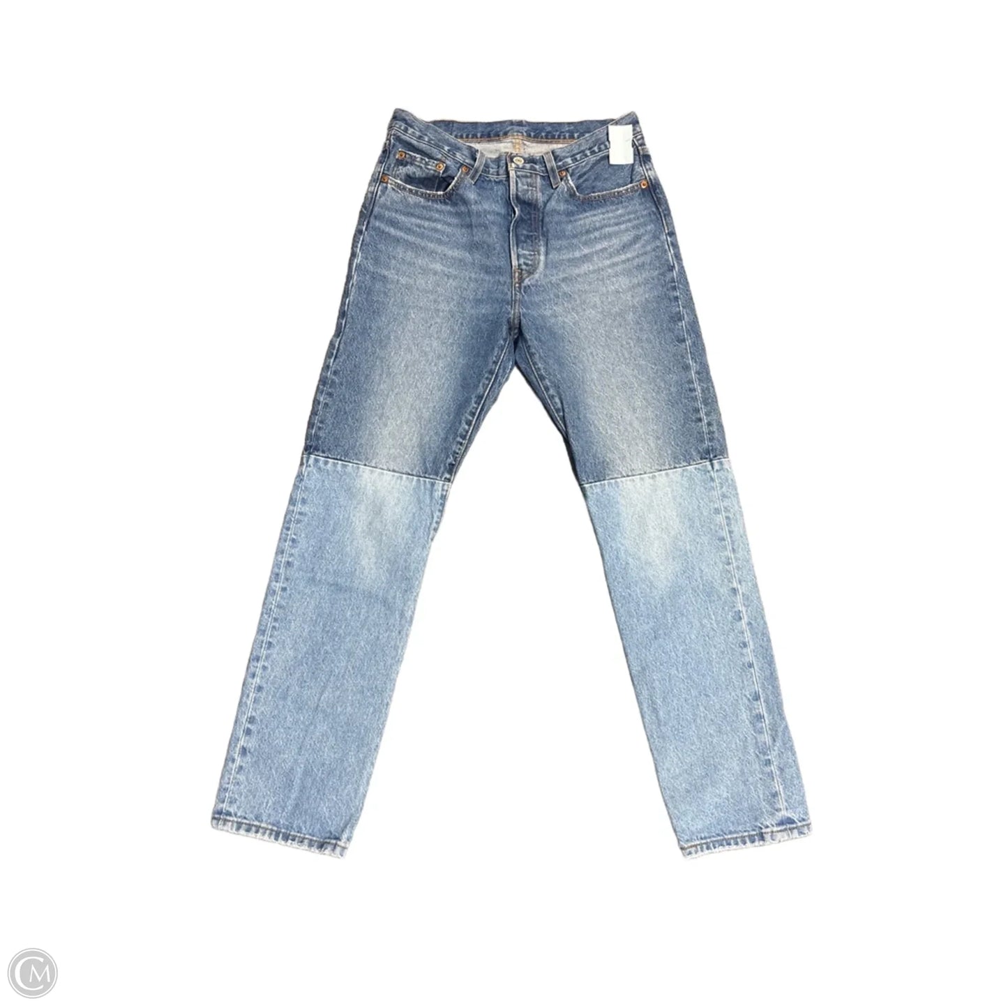 Jeans Straight By Levis In Blue Denim, Size: 8