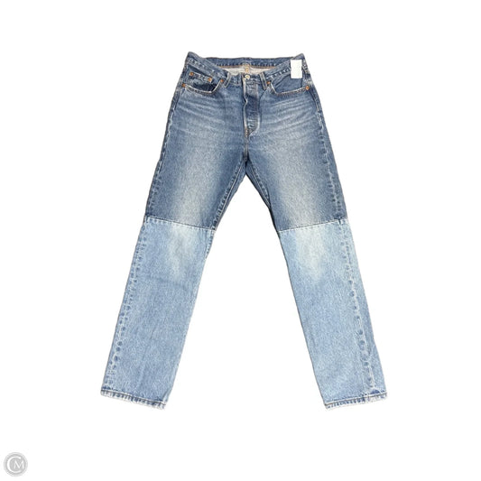 Jeans Straight By Levis In Blue Denim, Size: 8