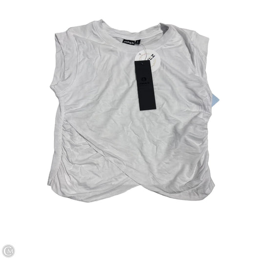 Top Short Sleeve By Mono B In White, Size: S