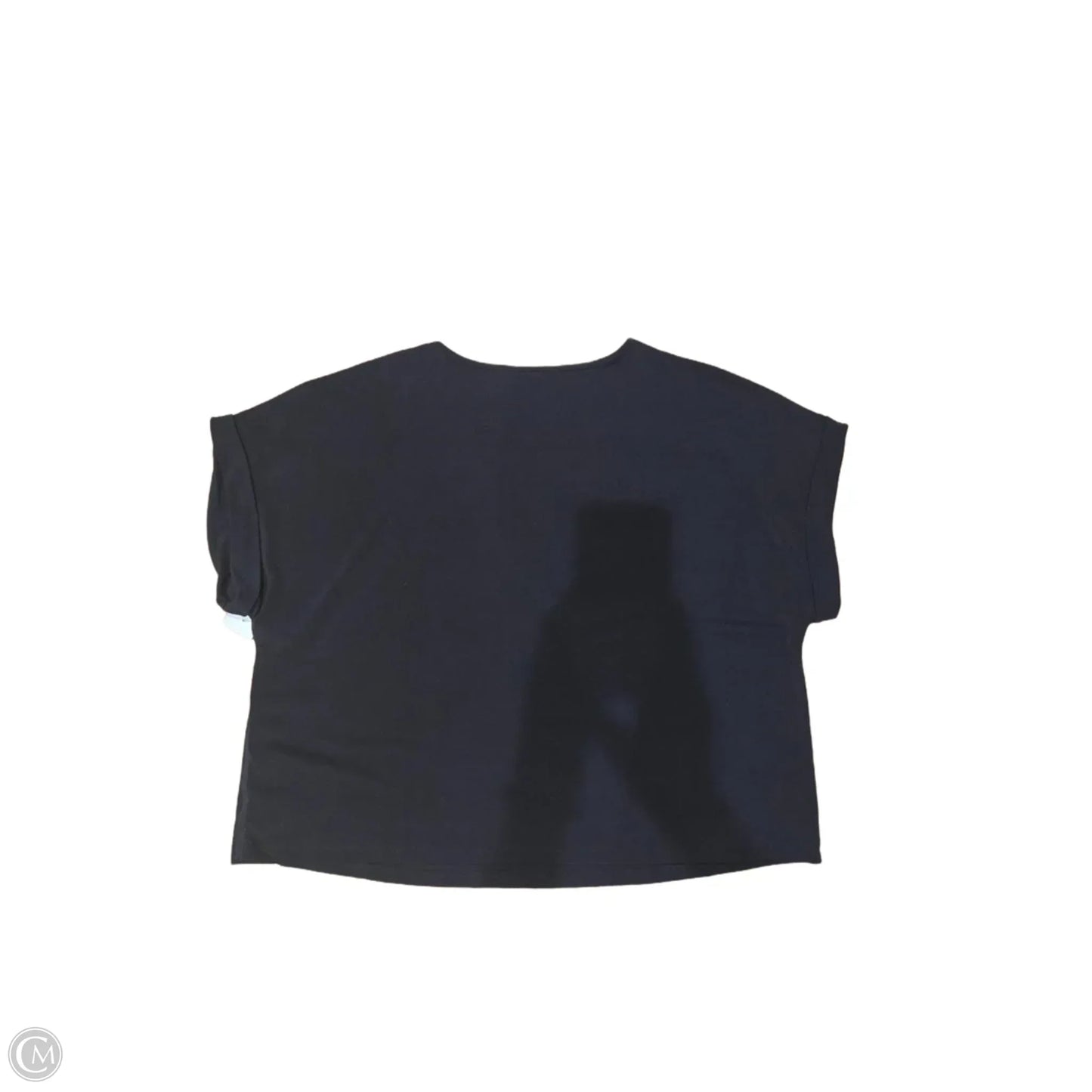 Top Short Sleeve Basic By Adrianna Papell In Navy, Size: L