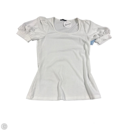 Top Short Sleeve By Staccato In White, Size: S