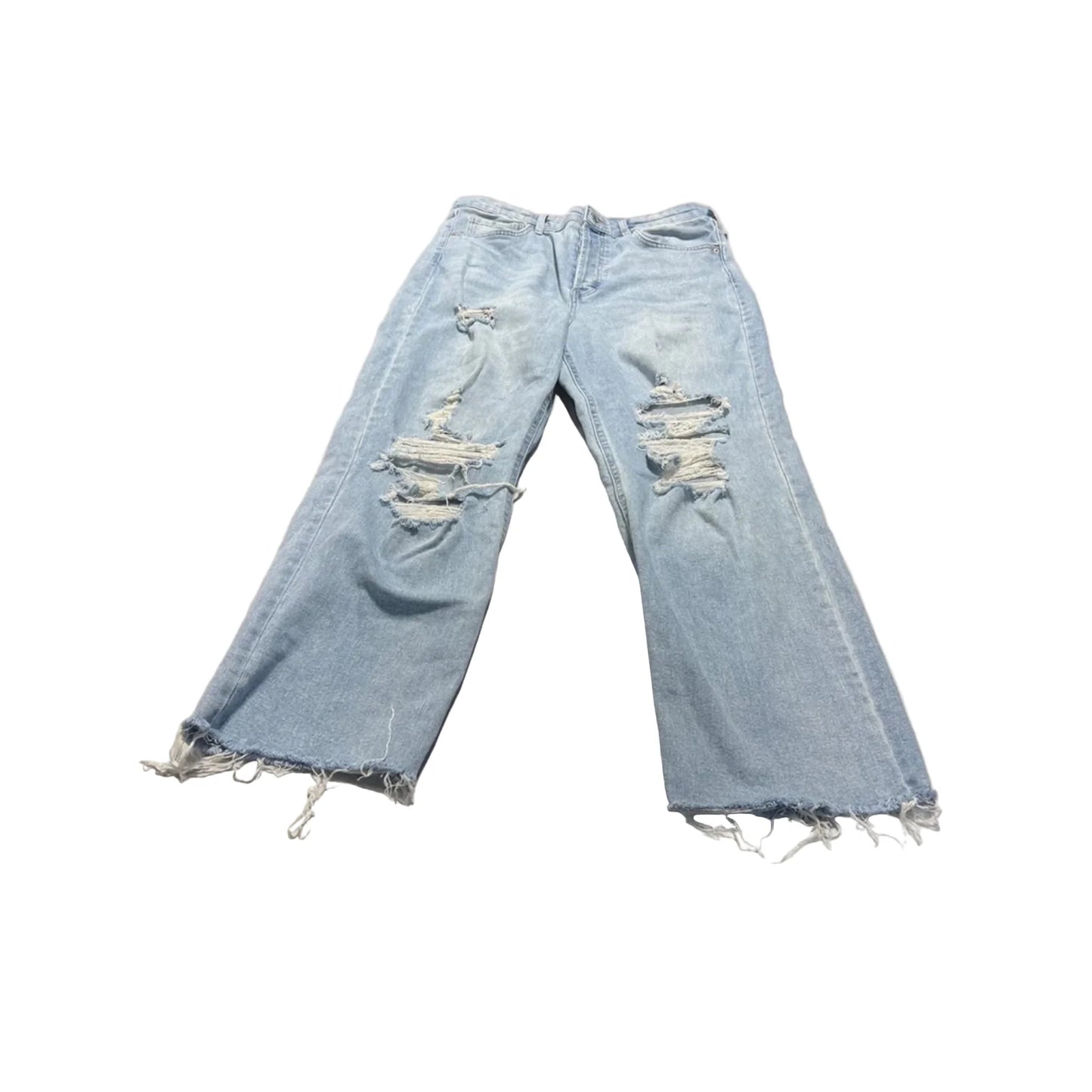 Jeans Straight By Wild Fable In Blue Denim, Size: 14