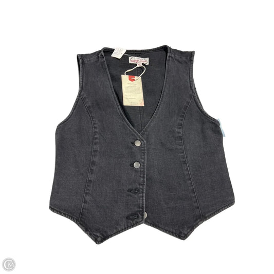 Vest Other By Stoosh In Black Denim, Size: Xl