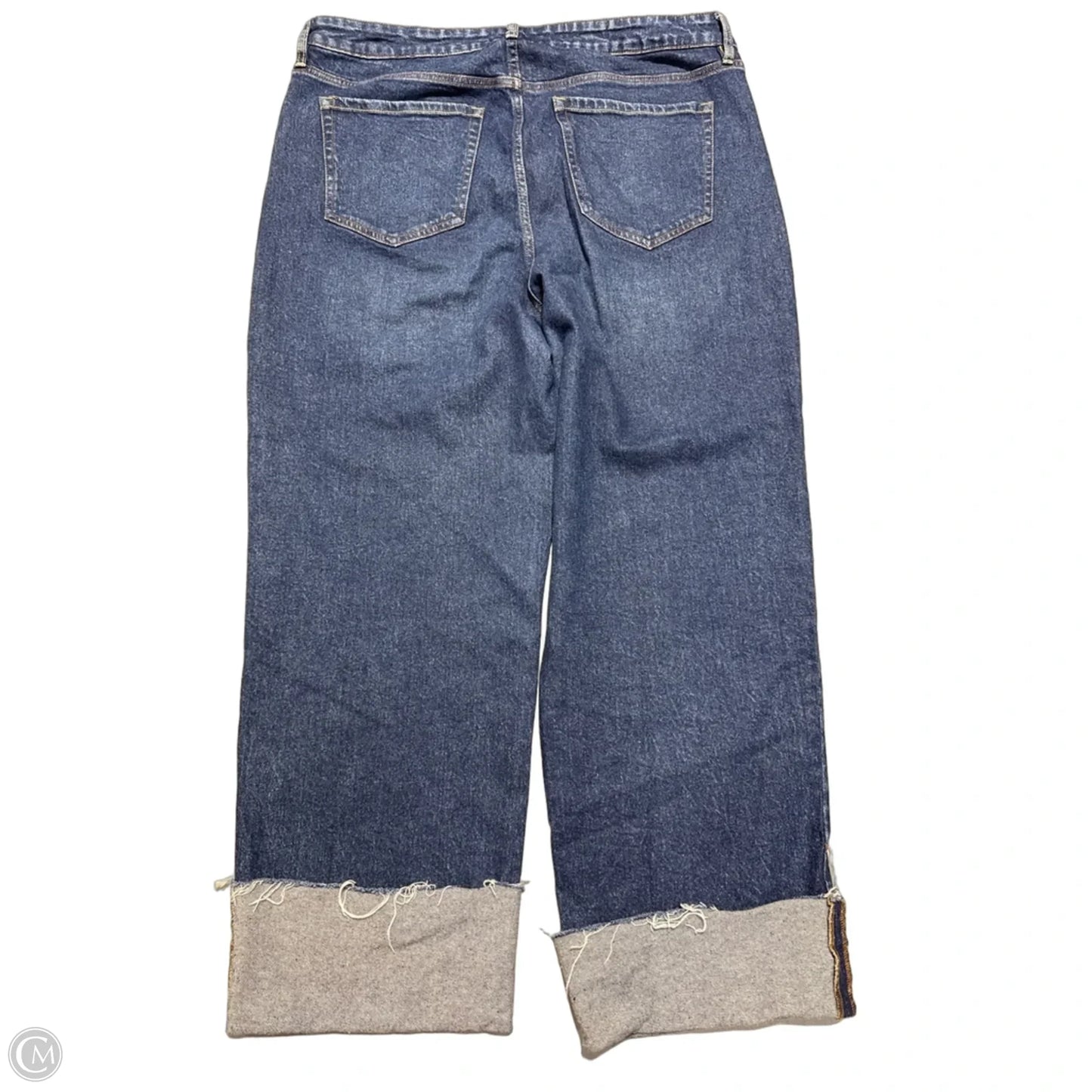 Jeans Cropped By Ava & Viv In Blue Denim, Size: 16