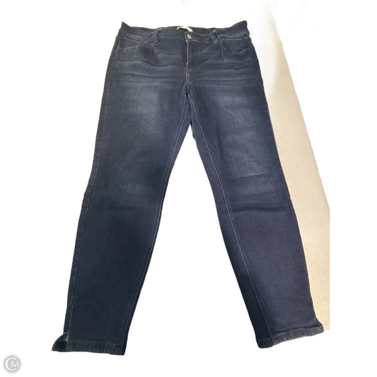 Jeans Skinny By Kancan In Blue Denim, Size: 18