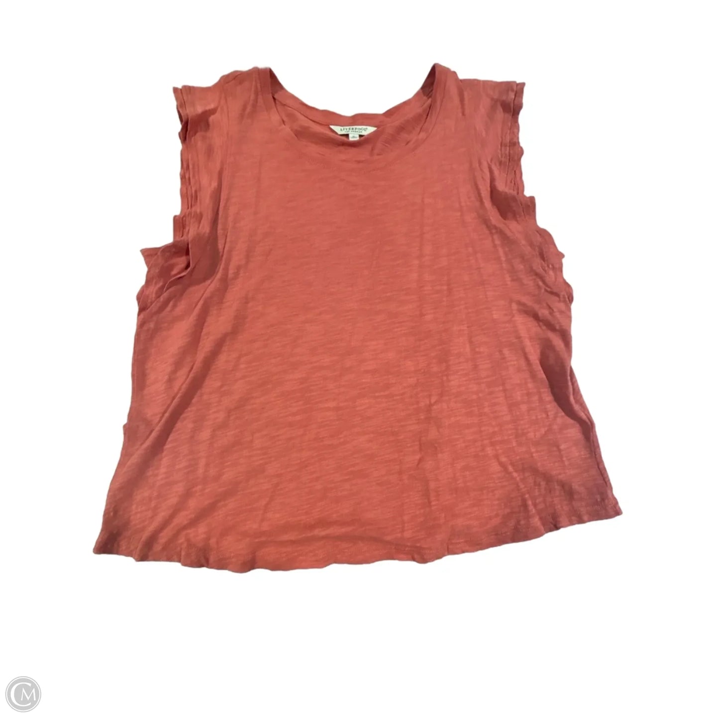 Top Sleeveless By Liverpool In Orange, Size: Xl