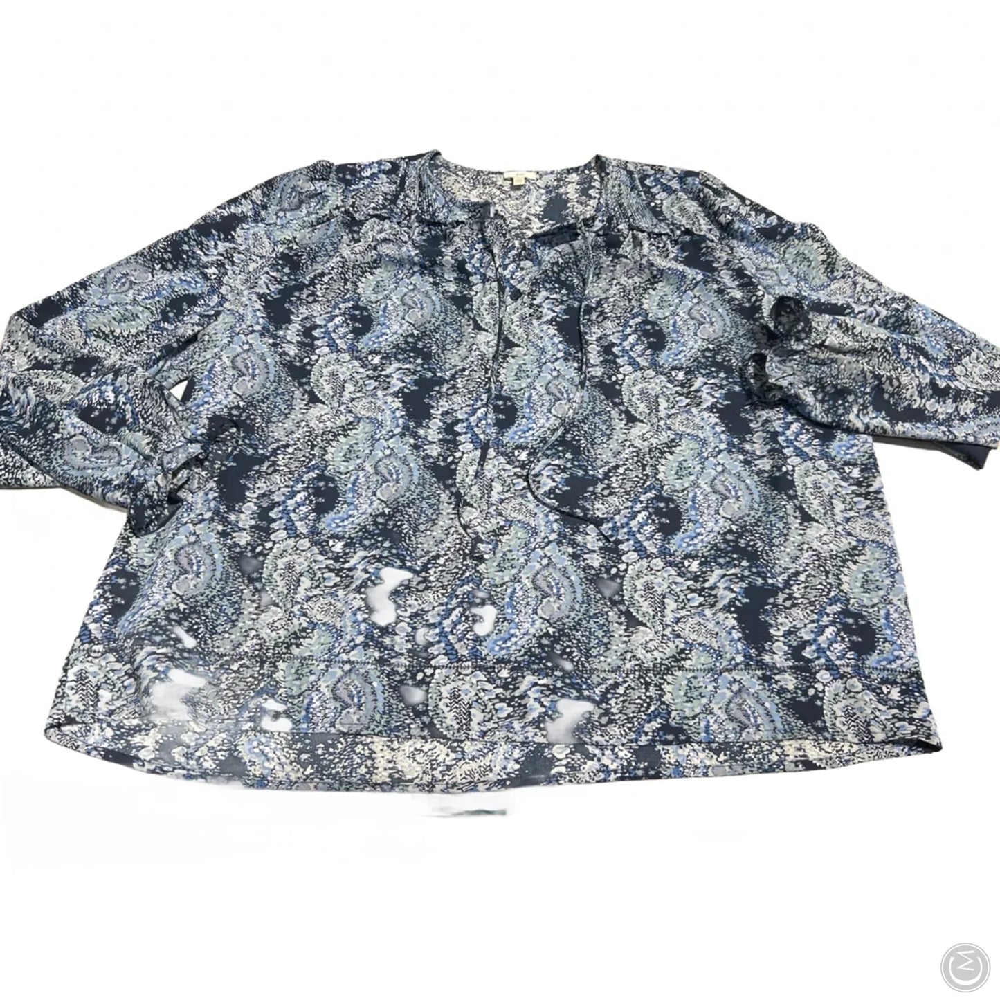 Top Long Sleeve By Joie In Blue, Size: Xl