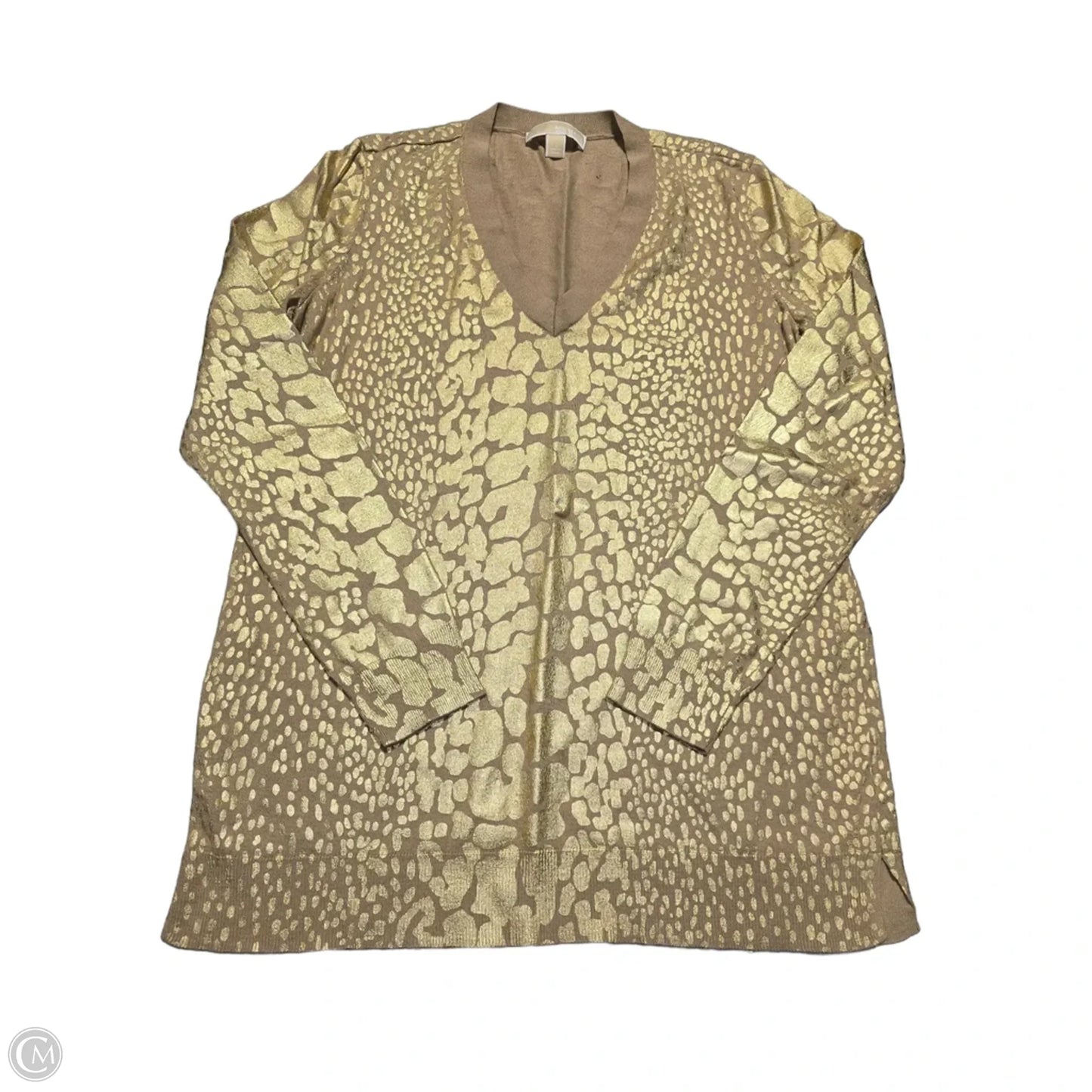 Sweater By Michael By Michael Kors In Gold, Size: L