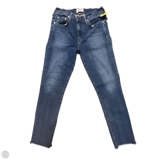 Jeans Skinny By Agolde In Blue Denim, Size: 4