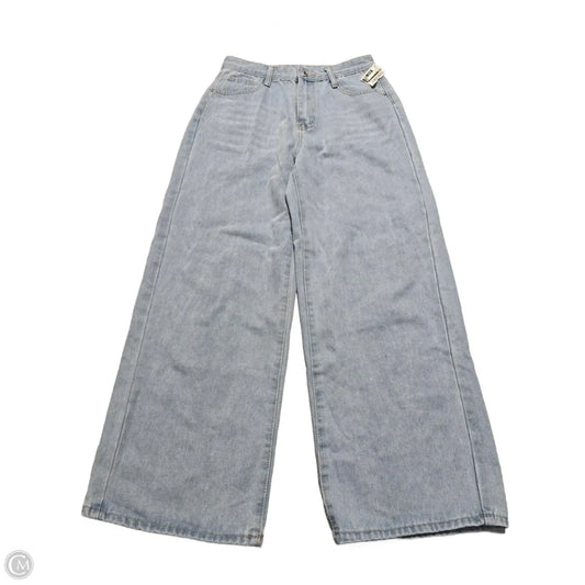 Jeans Wide Leg By Shein In Blue Denim, Size: 6