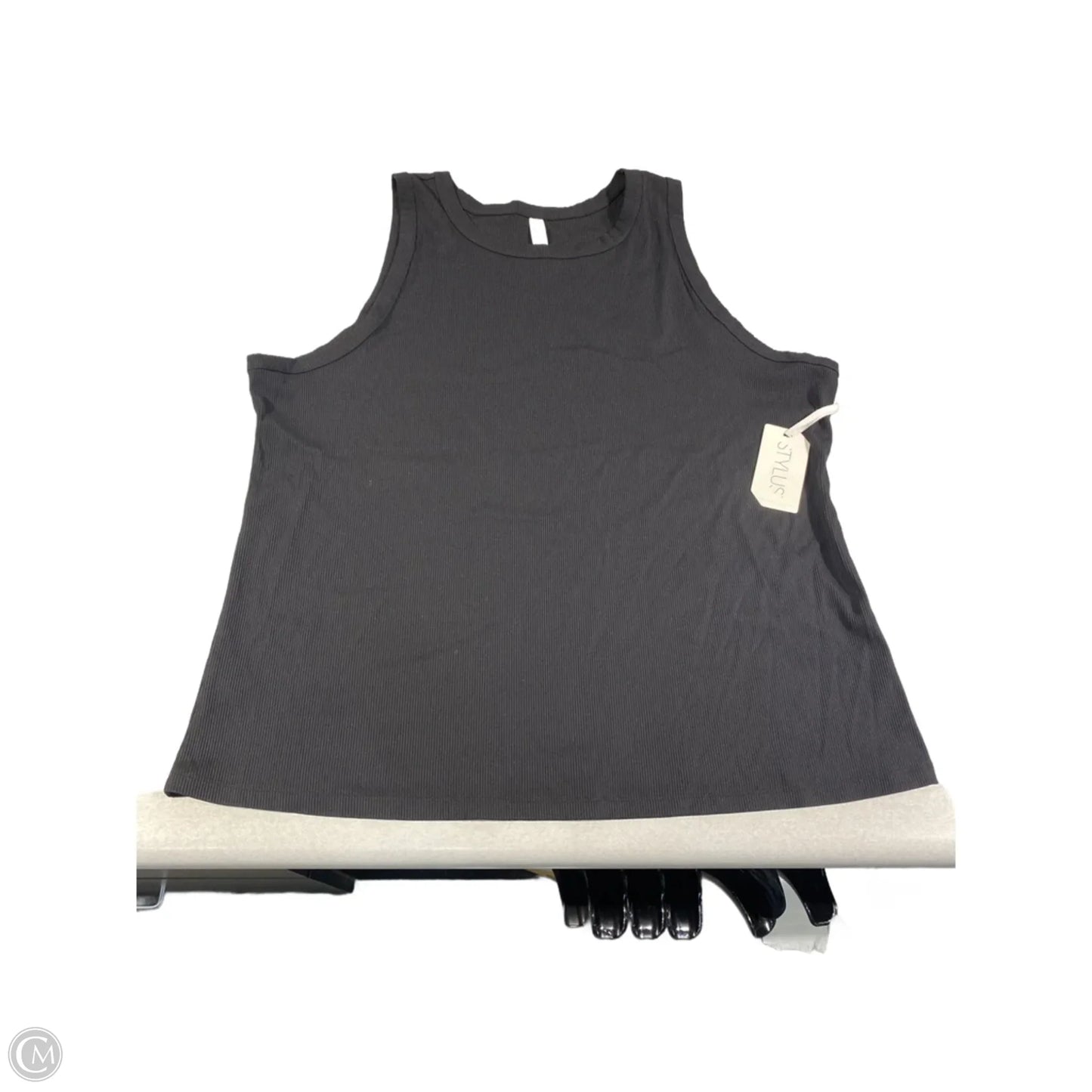 Tank Top By Stylus In Black, Size: 2x