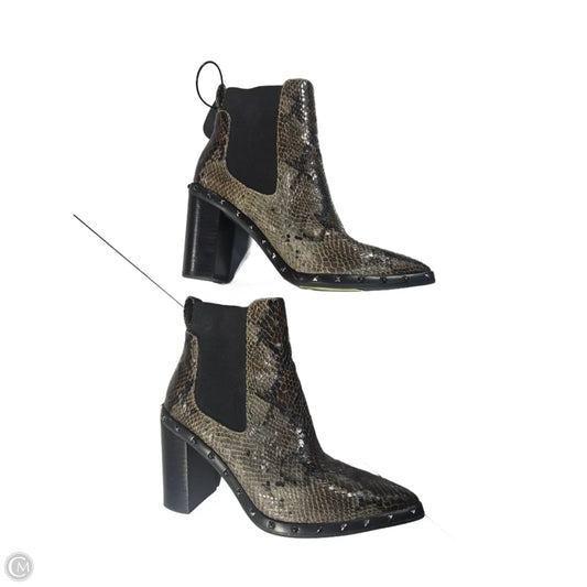Boots Ankle Heels By Charles By Charles David In Snakeskin Print, Size: 7