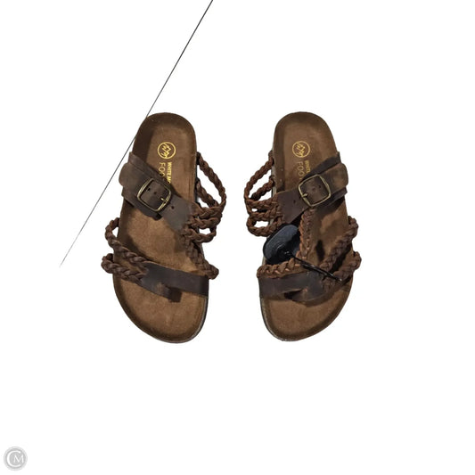 Sandals Flip Flops By White Mountain In Brown, Size: 7