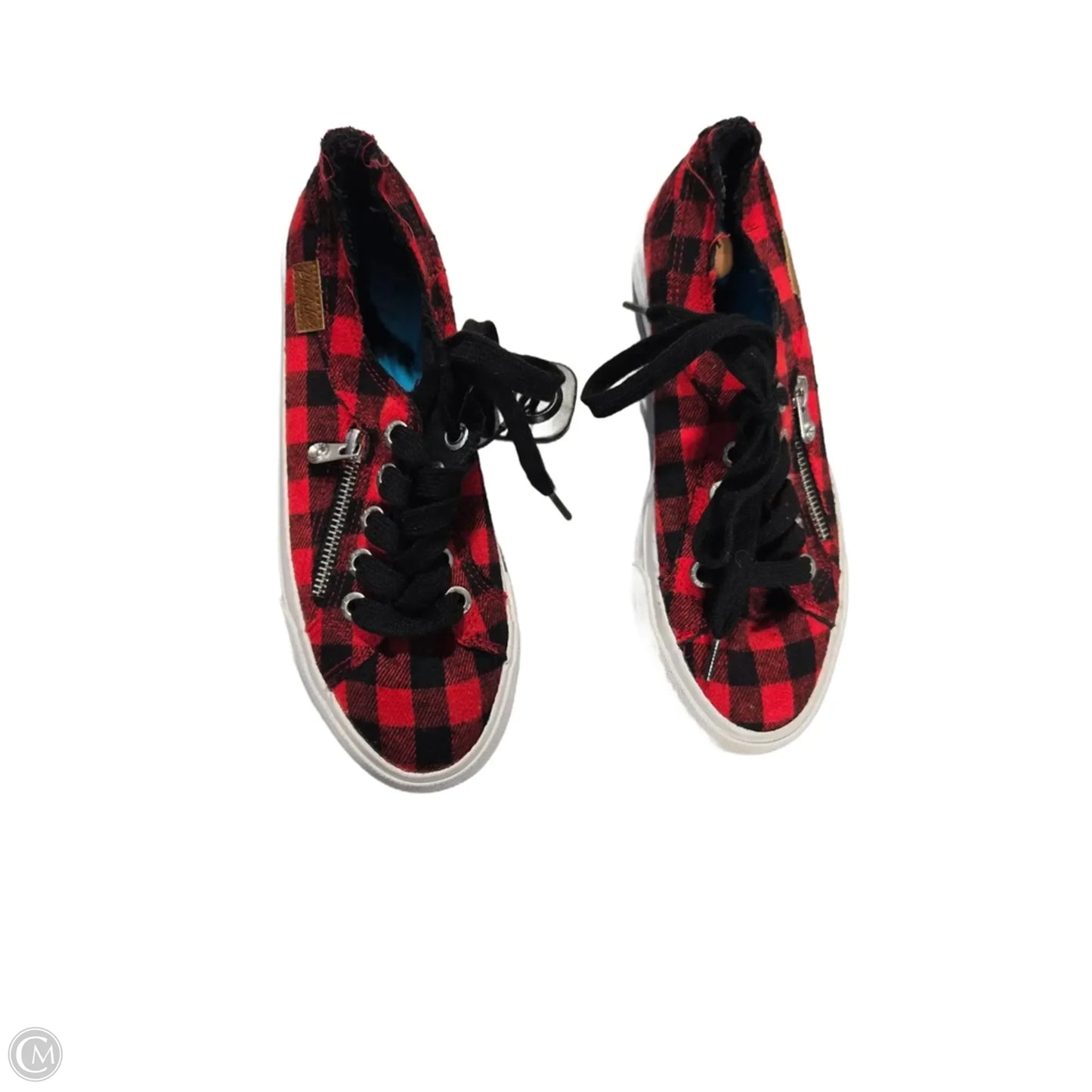 Shoes Flats By Blowfish In Plaid Pattern, Size: 7