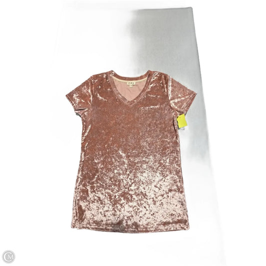 Top Short Sleeve By Pol In Pink, Size: S